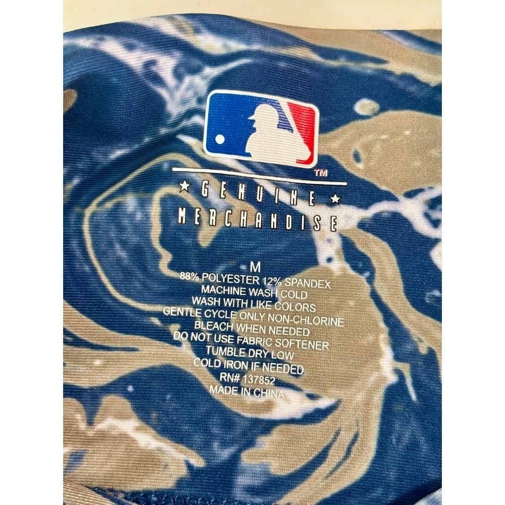 MLB‎ Milwaukee Brewers Marble Swirl Leggings Sz M Baseball Athleisure Comfy Gym - Picture 4 of 14